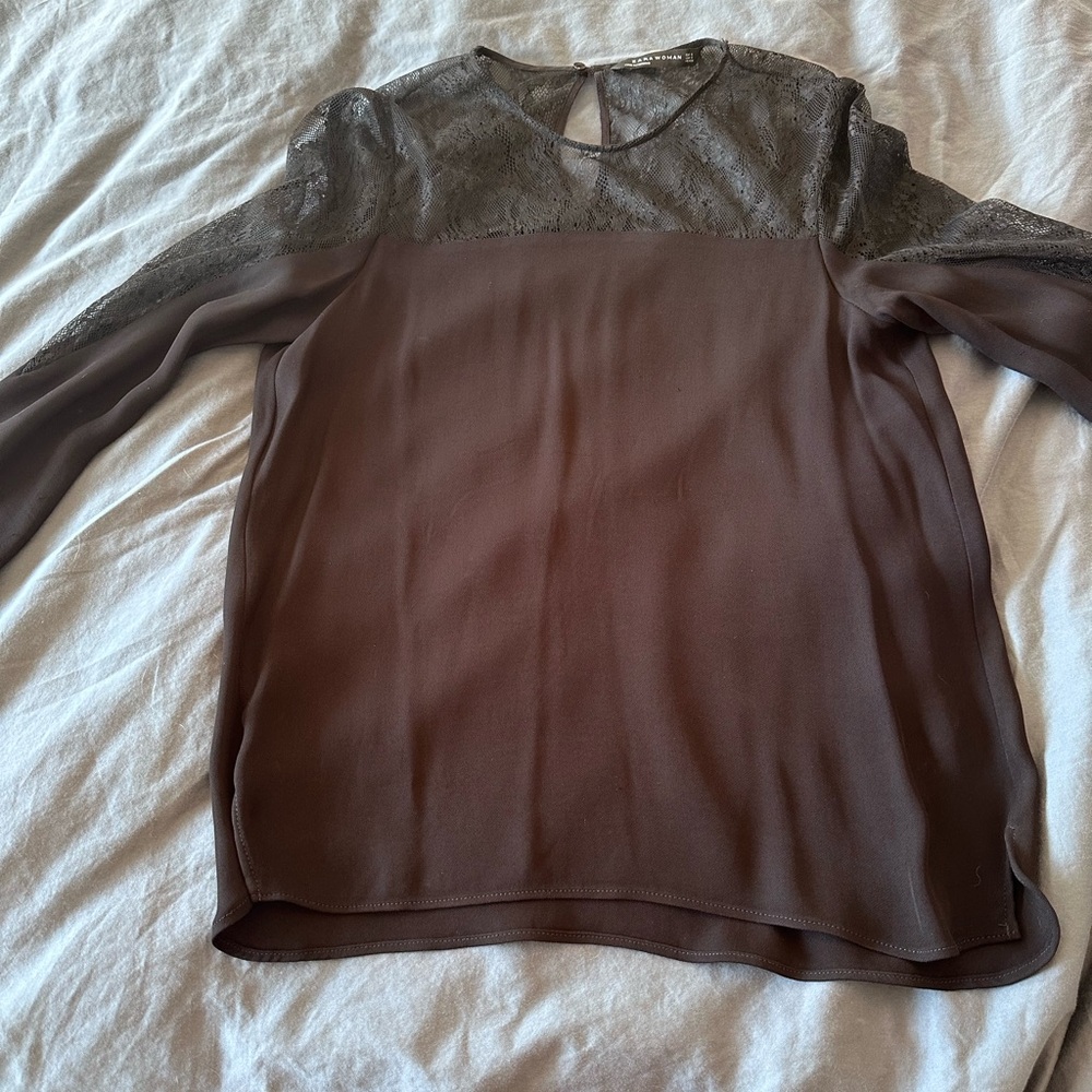 Elegant Black Zara Lace Women's Top
